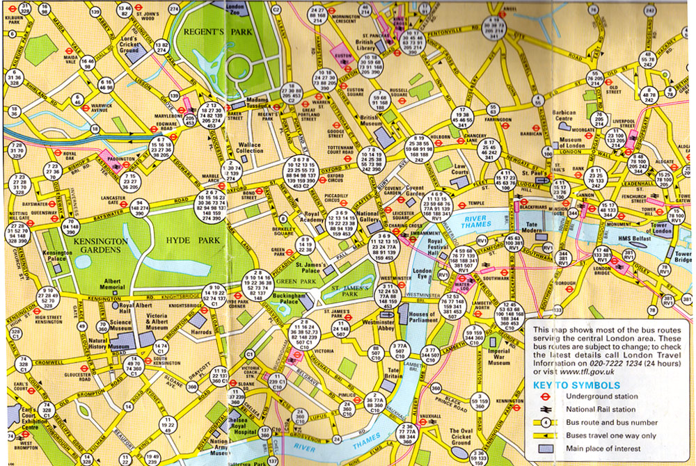 MAPPA DI LONDRA  LONDON MAP
