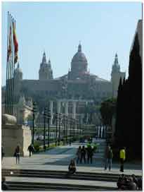 vista del Palacio Nacional de Barcelona - mnac